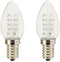 Anyray (2-Bulbs A-C7E12LWW LED Night Light 0.5 Watt C7 (4W 5W 7W Replacement)