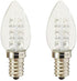Anyray (2-Bulbs A-C7E12LWW LED Night Light 0.5 Watt C7 (4W 5W 7W Replacement)