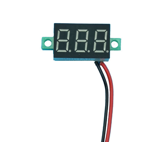 9pcs Voltage Meter 0.36 Inch 2 Wire DC 0-32V with Three Digit Panel LED Display Panel Mount Car Motorcycle Battery Monitor Tester Reverse Polarity Protectio Accurate Pressure Measurement (Blue)