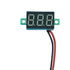 9pcs Voltage Meter 0.36 Inch 2 Wire DC 0-32V with Three Digit Panel LED Display Panel Mount Car Motorcycle Battery Monitor Tester Reverse Polarity Protectio Accurate Pressure Measurement (Blue)