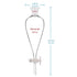 StonyLab Borosilicate Glass 500 ml Heavy Wall Conical Separatory Funnel with 24/29 Joints and PTFE Stopcock