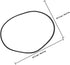 41.5cm OSALADI Salon Chair Rubber Base Ring Gasket Floor Protector Anti-Slip Chair Bottom Guard for Salon Styling