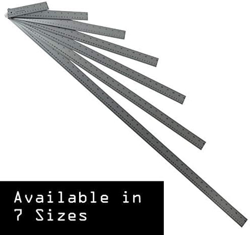 Ludwig Precision Aluminum Straight Edge Ruler, 12-Inch, Silver