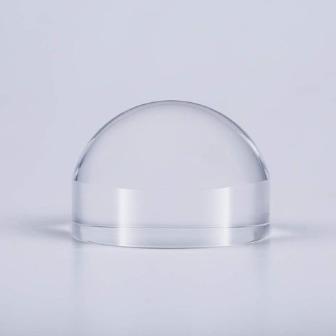BIJIA 2.5" Optical Acrylic Portable Paperweight Magnifier, Clear Reading Aid Magnifying Glass for Books, Maps