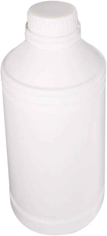 Othmro PE Plastic Lab Chemical Reagent Bottles 5pcs, 1000ml/34oz Small Mouth Round Sample Liquid Storage Container with