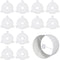 CREATCABIN 20 Pcs E27 to 11MM(3/7") Lamp Shade Adapter Ring Plastic Lampshade