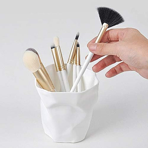 QDKVTNDJZ PP Multi-function Folding Pen Pencil Holder Decorative Desktop Holders Makeup Brush Office