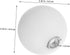 LIFKOME G9 Effortless Install Socket Round Lampshade Wall Sconce Lampshade for Chandeliers Shatterproof Plastic