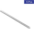 uxcell M6 x 140mm 304 Stainless Steel Fully Male Threaded Rod Bar Studs, 5 Pcs