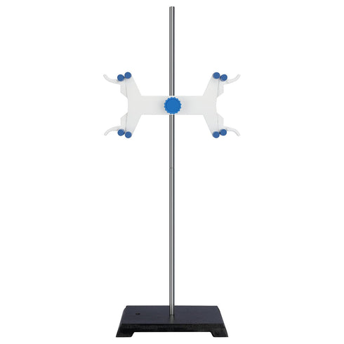 Lab Support Stand, Cast Iron Support Ring Stand with 22.44 inch Rod and 8 x 5 inch Base