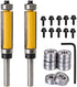 Mesee 2Pcs Top and Bottom Bearing Flush Trim Pattern Router Bit Set, 1/4'' Shank Template Trimming Bits
