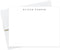Jojostudios Simple Modern Personalized Stationery Note Cards, Stationary Flat Cards with Envelopes, Personalized