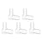 Quickun 3/8" Hose Barb 90 Degree Elbow L Fitting, Plastic 2 Way Equal Barbed Joint Splicer (Pack of 5)