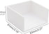 White Sticky Notes Cube Dispenser, 3x3 Inch Memo Holder, PS Notepad Organizer for Home and Office Desk Organization