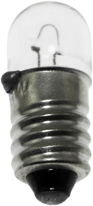 10 Pairs Yellow 12V3W Screw Mini Bulb with E10 Holder Lamp Bases for Home Experiment Circuit