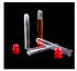 30PCS Plastic Clear Test Tubes with Caps for Scientific Experiments, School Teaching, Storing Liquids