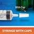 BRANDZIG 10ml (100 Pack) Oral Syringe With Cap | Oral Dispenser Without Needle, Luer Slip Tip | Individually Wrapped