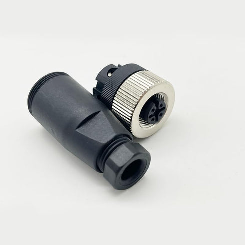 2Pcs M12 4 Pin Female Circular Connector, A Code Industrial Circular Connector IP67 Waterproof for PG7 Cable