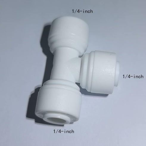 YZM 10 pcs 1/4" Quick Connect Push in to Connect Water Purifiers Tube Fittings for RO Water System