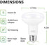 BR25/R25 Led Can light bulbs, 9W Dimmable Flood Lights (75W Equivalent), E26 Medium Base Bulb 3000K Soft White for Indoor Outdoor Lighting, Pack of 4 by Small frog