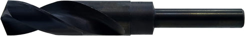 MAXTOOL 55/64" Silver and Deming Drill Bits - HSS M2 S & D Drill Bits, Black Oxide 1/2" Reduced Shank