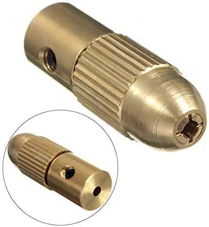 Mesee 3 Set 0.5-3mm Brass Drill Chuck Set - Mini Twist Drill Chucks Adapter for Rotary Tools