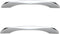 PILYON Kitchen Cabinet Knobs 2Pcs Aluminum Alloy Bright Silver Drawer Handle Wardrobe Cabinet