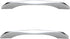PILYON Drawer Knobs 2Pcs Aluminum Alloy Bright Silver Drawer Handle Wardrobe Cabinet Bedside