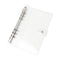 Clear A5 Binder, PVC Budget Binder, Transparent Notebook Shell, Snap Button Closure, 6 Rings