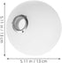 G9 Bulb 15cm Cabilock Shade Milky White round Lampshade Diameter Frosted Acrylic Replacement Globe for Pendant Light