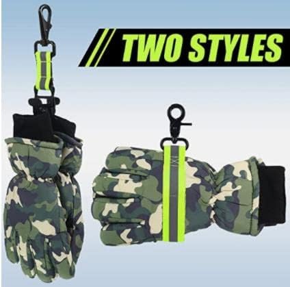 Heavy Duty Firefighter Glove Strap with Green Reflective Trim Fire Gear Bags Ultimate Turnout Gear Bags Firefighting Glove Safety Strap Firefighter Gear Fireman Glove Strap Work Gloves Fire Gear by Grahoe