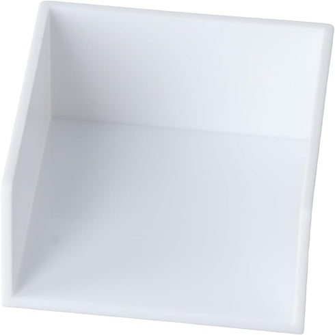 dohobby White Thickened Plastic Sticky Note Holder - Convenient Note Storage Box for Office and Home Desk Organizers