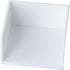 dohobby White Thickened Plastic Sticky Note Holder - Convenient Note Storage Box for Office and Home Desk Organizers