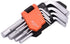 Edward Tools Pro 9 Piece Short Hex Allen Wrench Set - Metric 10mm - 1.5mm, Hardened CRV Steel, Organizer Tool Clip