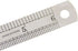 Silver Double-Sided Scale, Stainless Steel Straight Ruler, Measuring Tool for School Office Drafting Supplies