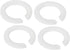 PATIKIL E27 to E14 Lamp Shade Reducing Ring, 4 Pack Lamp Holder