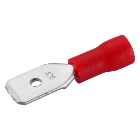 Baomain 22-16 AWG Vinyl Insulated Spade Wire Connector, Electrical Crimp Terminal, Pack of 100