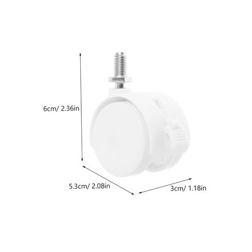 4pcs Cabilock Locking Caster Wheels Replacement Swivel Casters Brake for Office Furniture Gaming Chair and Rolling