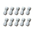 Malida 3/8" Tube OD Push Fit Straight Quick Connect, 10 Pack for RO Water System