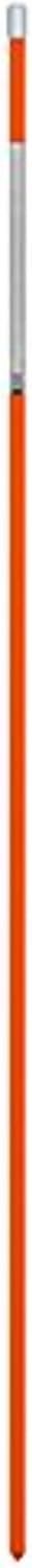 Fiberglass Innovations 665-10 48-Inch Hammer Pack 10 Snow Pole Driveway Marker, with Reflective Tape, Hiviz Orange