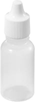 AKOAK 12 Pcs 15ml Plastic Squeezable Eye Liquid Dropper Bottles with Childproof Cap