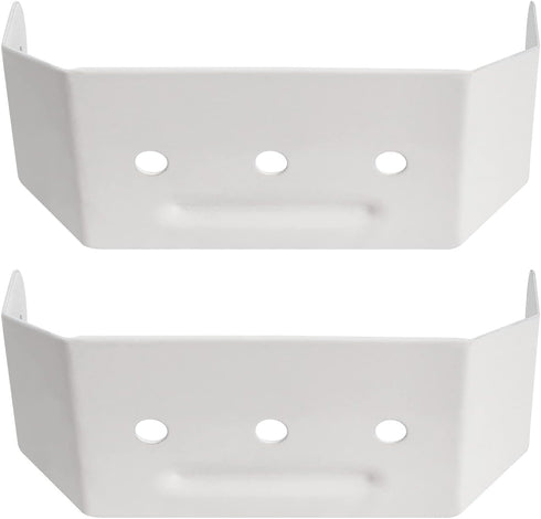 Downspout Adapter Gutter Pipe Clip Hidden Bracket Set of 2, 2x3, White