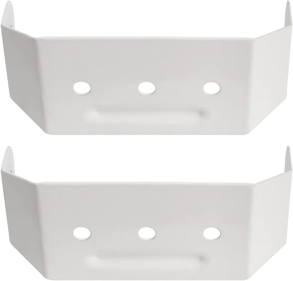 Downspout Adapter Gutter Pipe Clip Hidden Bracket Set of 2, 2x3, White