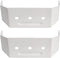 Downspout Adapter Gutter Pipe Clip Hidden Bracket Set of 2, 2x3, White