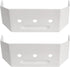 Downspout Adapter Gutter Pipe Clip Hidden Bracket Set of 2, 2x3, White