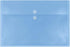 JAM PAPER Large Booklet Plastic Envelopes with Button & String Tie Closure - 12 x 18 - Blue - 12/Pack