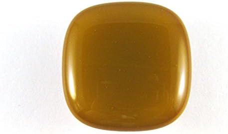 Satori Artisan Hardware (118 2PC Lentil Glass Cabinet Knob - Colormax Collection Colors) Rounded Square Bronze Glass