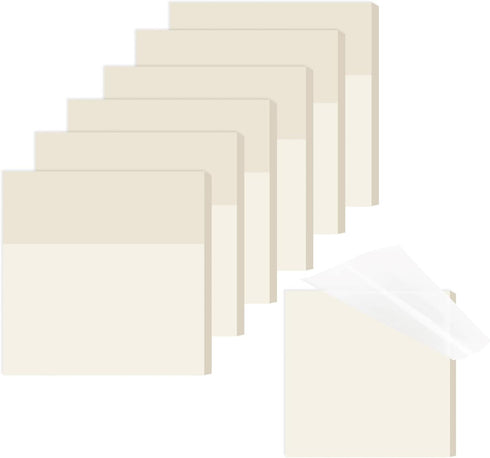 M&G 300 Sheets Transparent Sticky Notes, Waterproof Self-Adhesive Translucent Pads for Books Annotation School Office.