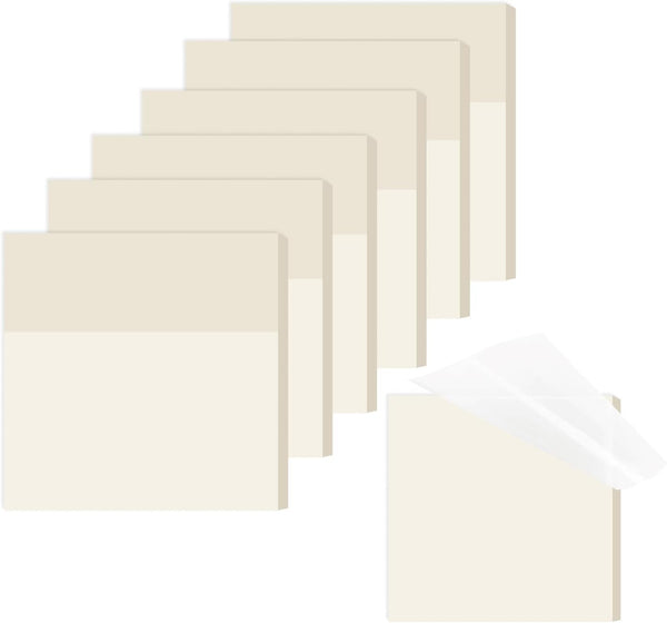 M&G 300 Sheets Transparent Sticky Notes, Waterproof Self-Adhesive Translucent Pads for Books Annotation School Office.