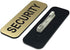 All Quality Badges 1 3 (3 Pack) Security x Name Tag, Brushed Gold